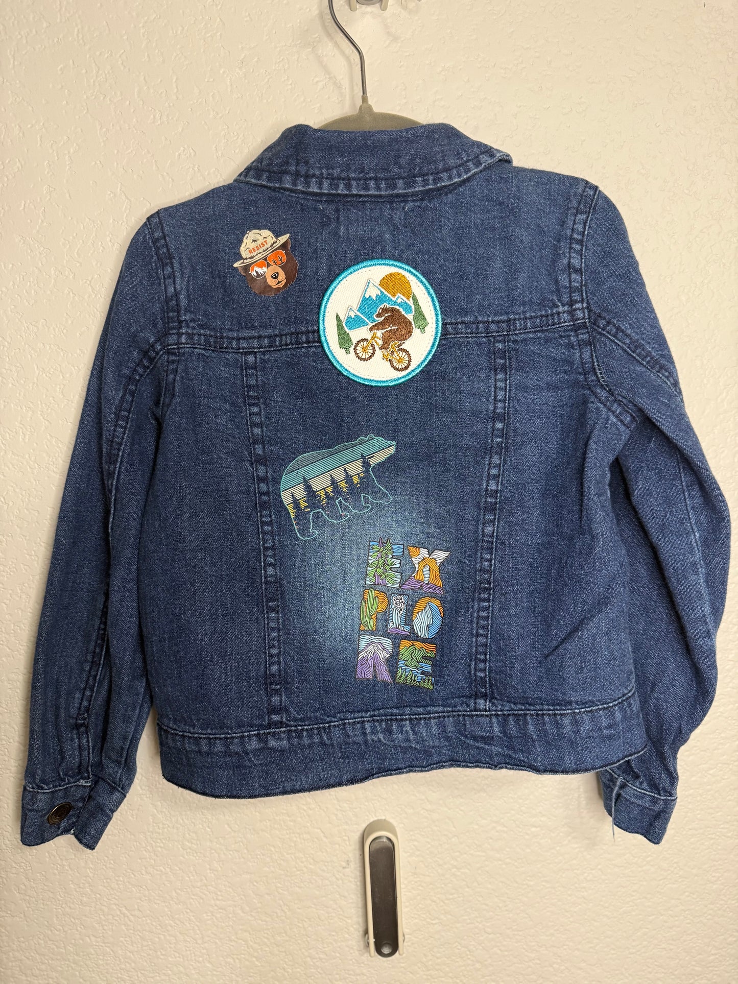 Explorer Denim Patch Jacket - Upcycled - 3T