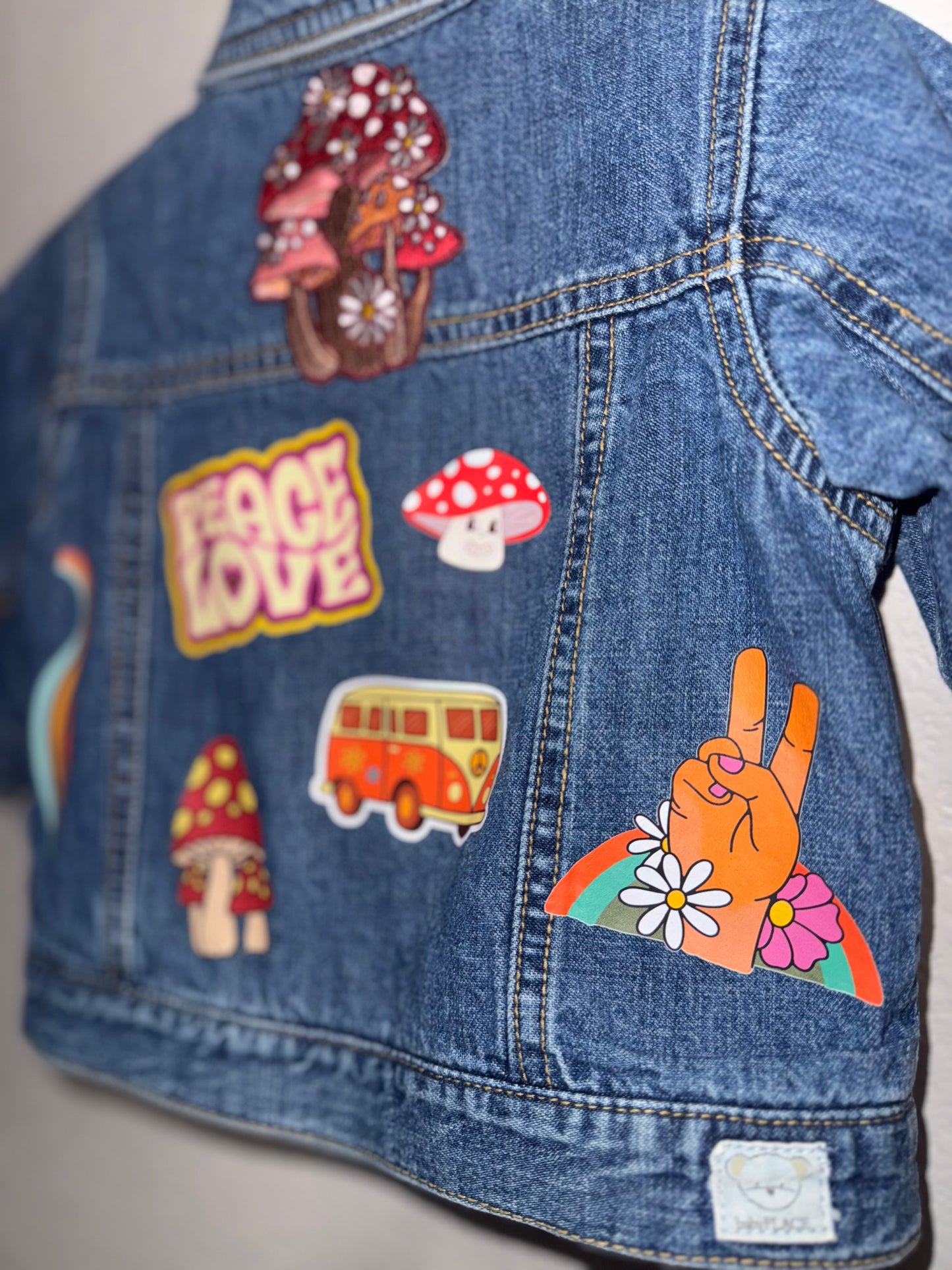 Peace & Love Denim Jacket (12 Months)
