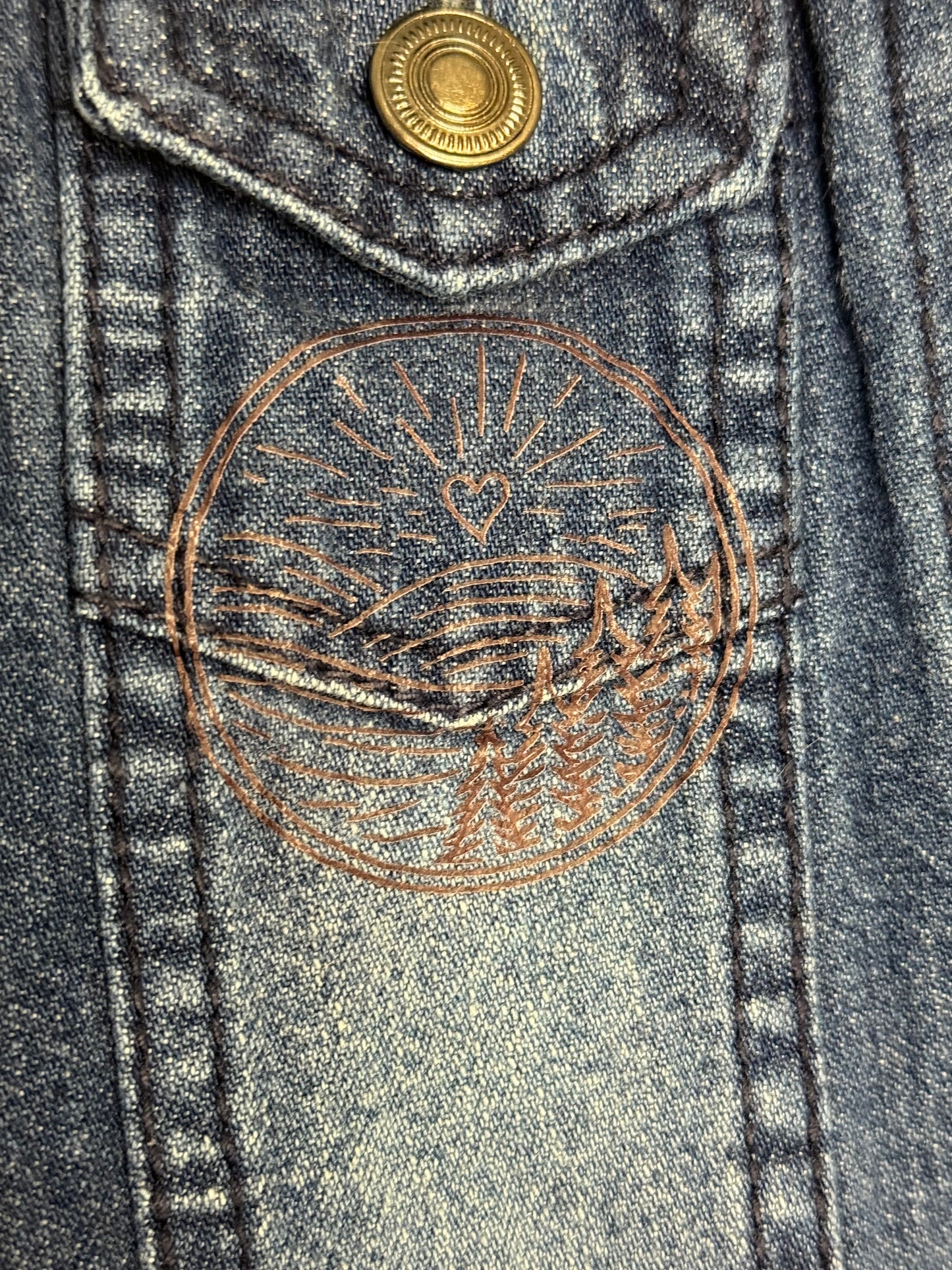 Explorer Denim Patch Jacket - Upcycled - 3T