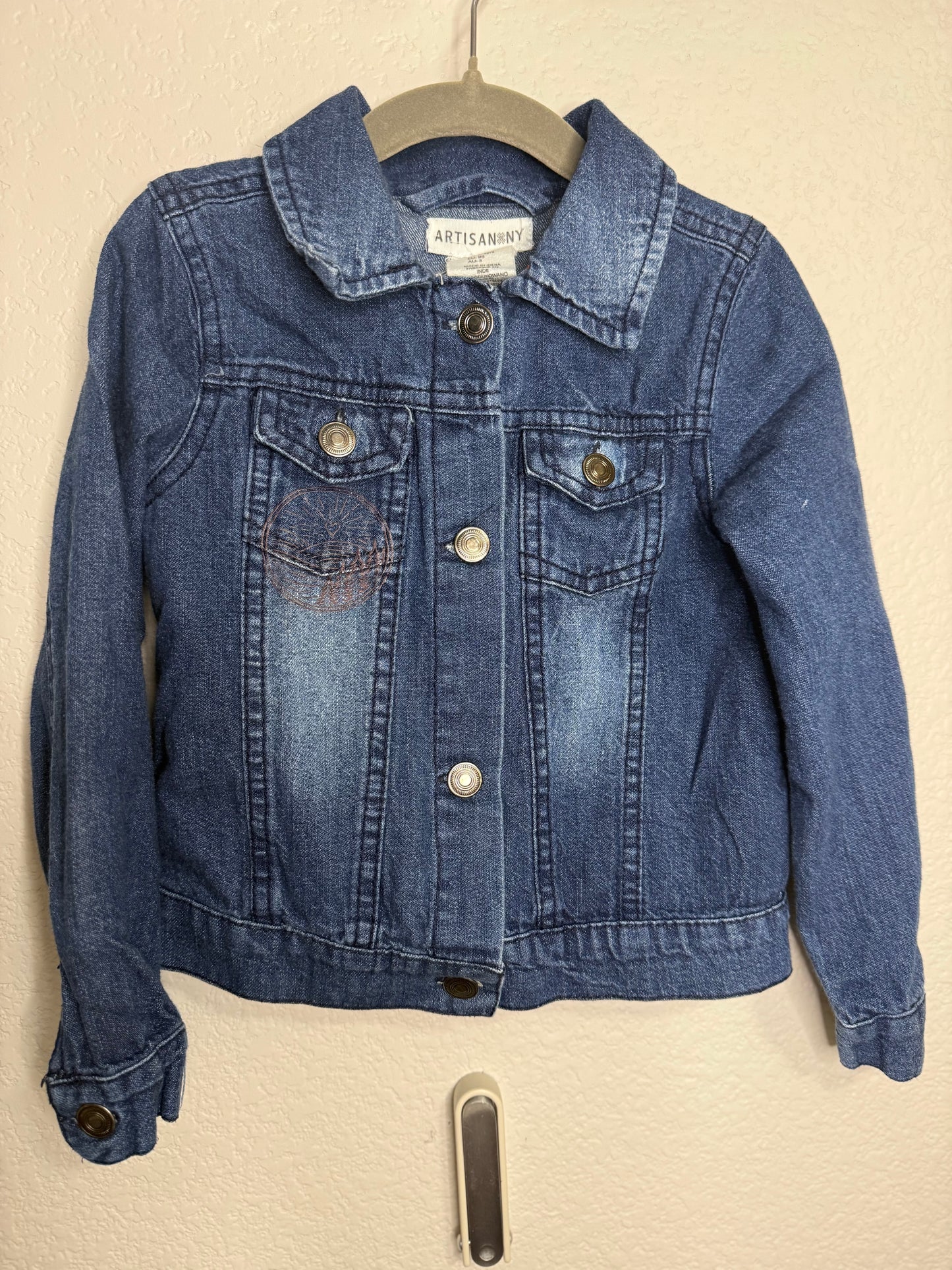 Explorer Denim Patch Jacket - Upcycled - 3T